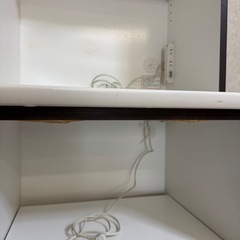 ニトリ キッチンボード（レンジ台・食器棚）60cm幅 ダークブラの画像