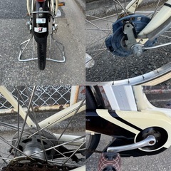 ブリヂストン BRIDGESTONE 電動自転車　2人子ども乗せ 電動アシスト自転車 Angelino assista 内装3段変速 8.4Ahの画像