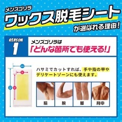 men'sGORILLA脱毛ワックスシートの画像
