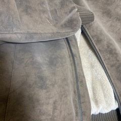 ブラウン合成皮革ジャケット Mサイズの画像