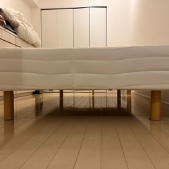 無印良品　脚付マットレス　セミダブルの画像