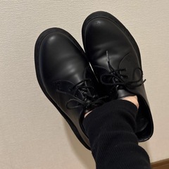 ドクターマーチン EU37 オールブラック レザーの画像