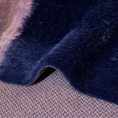 新品未使用　2m アクリル混剛毛　エコファー生地 ネイビーの画像