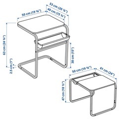 IKEA サイドテーブル オルセロードの画像
