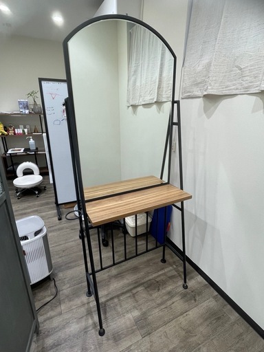 美容室用 ドレッサー セット面 セットミラー 　ドレッサー2台椅子2脚　スツール2脚セット