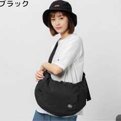 CAMP7 ブラック ショルダーバッグの画像