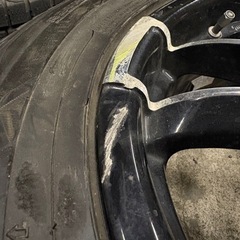 ブラポリ 社外アルミホイール16インチ ジムニー 冬タイヤ付き ダンロップ 175/80R16 4本の画像