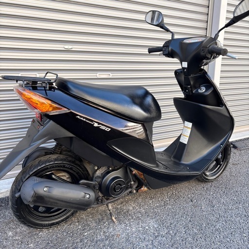 4466.定番人気　アドレスv50 白メーター　バッテリー新品　千葉県柏市　即日配送、自走引き取りも可能