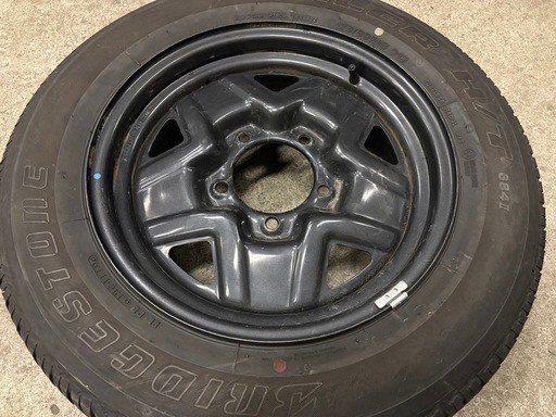 スズキ純正 JB64ジムニー スチールホイール 1本 BS 175/80R16 スペア背面積み込み用