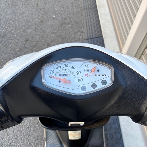 4468.定番人気　アドレスv50 白メーター　バッテリー新品、千葉県柏市　即日配送、自走引き取りも可能