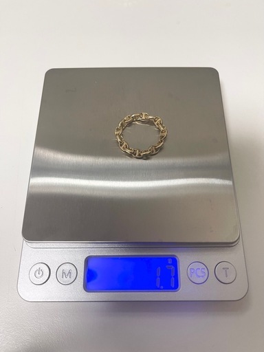 即決なら¥50,000　新品未使用　K18 スカルリング　22号