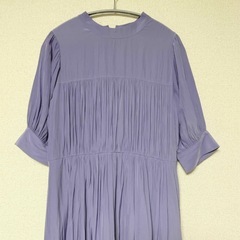 ロングワンピース　ギャザ-　PUBLIC TOKYO パブリックトウキョウの画像