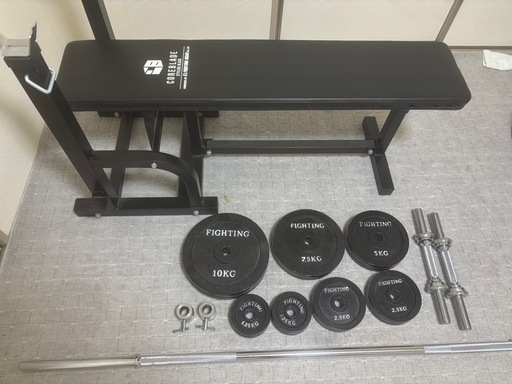 ベンチプレスセット70kg（セーフティーバー付き）