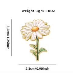 新品/デイジーピンブローチの画像