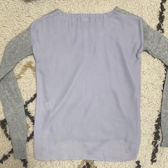 Abahouse Devinette ウールとシフォンのニットセーターの画像