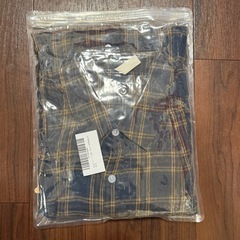 チェックシャツ メンズ XL 新品 ビッグシルエット ブルーの画像