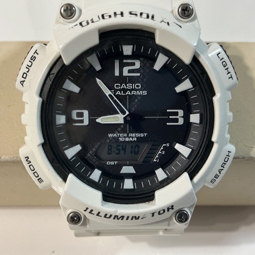 CASIO Tough Solar AQ-S810W腕時計 ホワイト　ソーラー