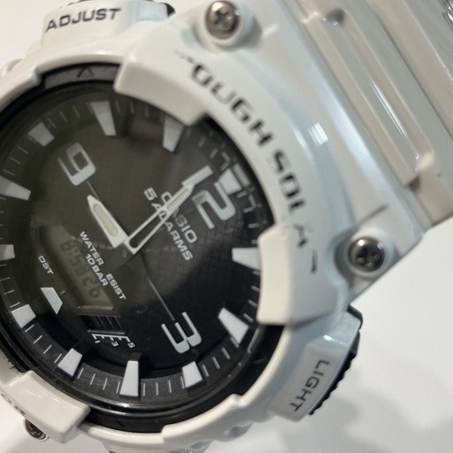 CASIO Tough Solar AQ-S810W腕時計 ホワイト　ソーラー