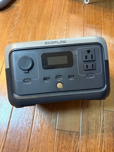 Eco Flow  2MAX ポータブル電源　充電３回のみ！