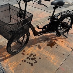 電動アシスト自転車電動アシスト自転車 20インチ Air bike 6段変速 前カゴ・後キャリア付き埼玉県の画像