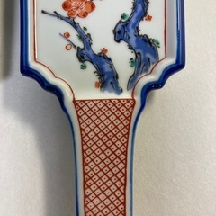 有田焼 羽子板皿（中）3枚セットの画像