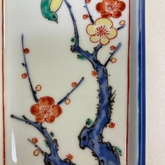 有田焼 羽子板皿（中）3枚セットの画像