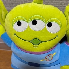 リトルグリーンメン　連結クッションの画像