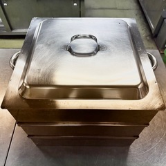 (処分価格) 業務用ステンレス蒸し器3段の画像