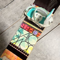 レディース　スノーボード2点セット サロモン　146cm バインSMの画像