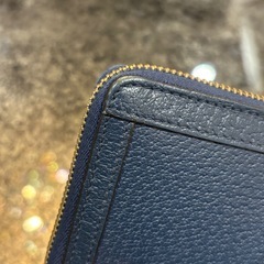 Gucci GGロゴ ストライプ 長財布 ネイビーの画像