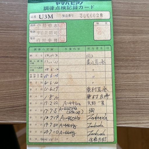 ヤマハピアノ　黒
