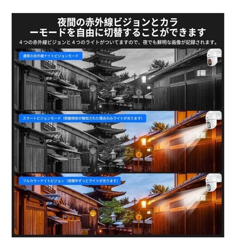 【自動追尾機能搭載】防犯カメラ　500万画素