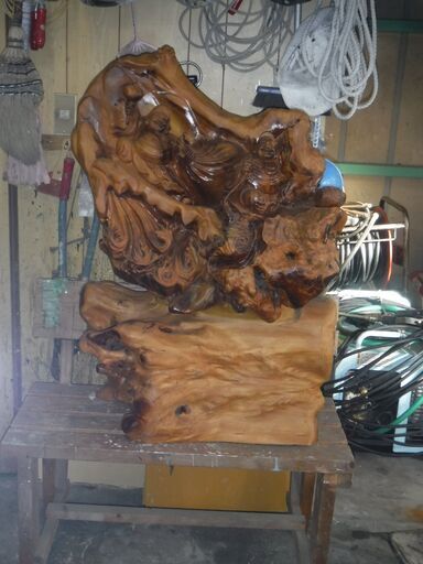 木彫りの置物 ((有)岡田塗装店) 藤枝のインテリア雑貨/小物《置物