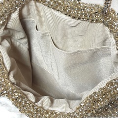 【極美品】ANTEPRIMA アンテプリマ ワイヤー グリッターバッグ シルバーゴールド②の画像