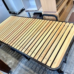 折りたたみベッド シングル すのこ ベッド 中古 の画像