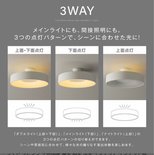 試し付けしたのみ。10畳用　シーリングライト