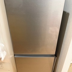 【有料】冷蔵庫 グレー／一人暮らし用／動作確認済／引き取り限定（枚方市）の画像