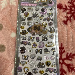 ジュエルプチドロップ　おはじきシール　キャンディグリッターステッカーの画像