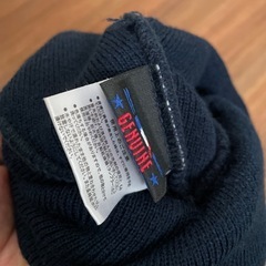 ①ニューエラ メタリック　New  era ビーニー　ニットネイビーの画像