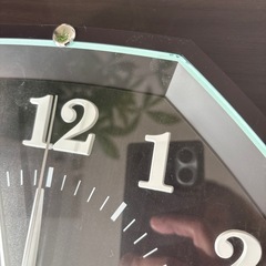 掛け時計　黒　電波時計の画像