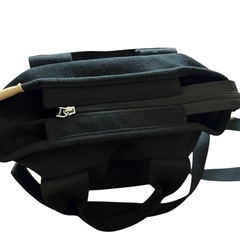 ミニトート トートバッグ キャンバス ブラック 大容量 ショルダー レディースの画像