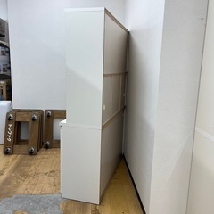 松田家具 レンジボード ホワイト キッチン収納 のご紹介です！の画像