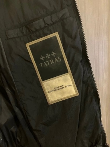 タトラス　ダウンジャケット　フード付きロングダウンコート　ブラック TATRAS  /  サイズ : S