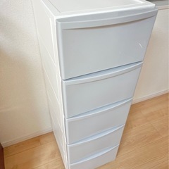 ニトリ 壁付きチェスト ピーディーシーヴォ 5段(グレー)の画像