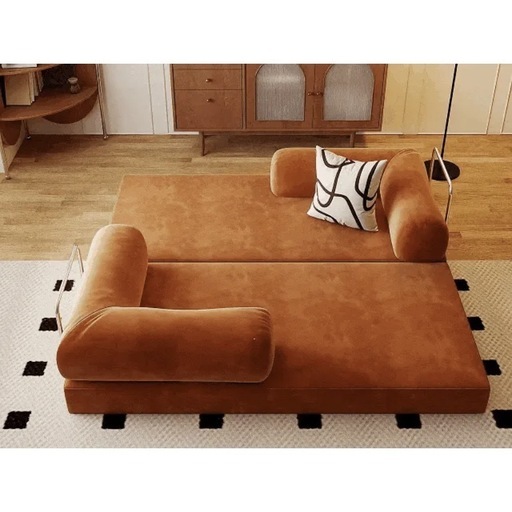 コーデュロイ レトロモダンソファベッドブラウン (いとう) 八幡の