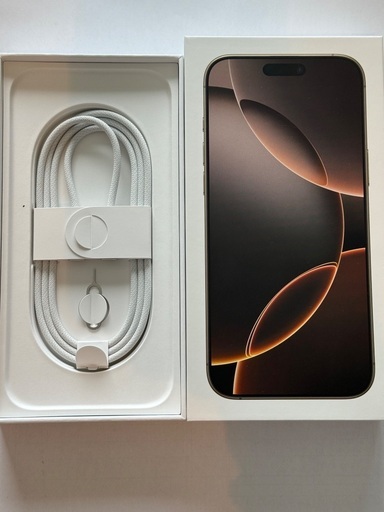 【即発送可能】iPhone16promax 512GB デザートチタニウム 箱、未使用ケーブル付 新品 未開封 iPhone16 Pro Max 512GB デザートチタニウム SIMフリー