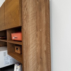 unico ウニコ ADDAY オーク材 キッチンボード レンジボード 食器棚の画像