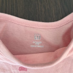 クマ柄長袖ロンパース60センチ相当の画像