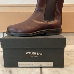 A.S.M アトリエサブメン レザー サイドゴアブーツの画像