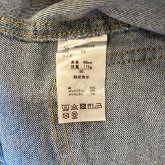 デニムワンピース　80　の画像